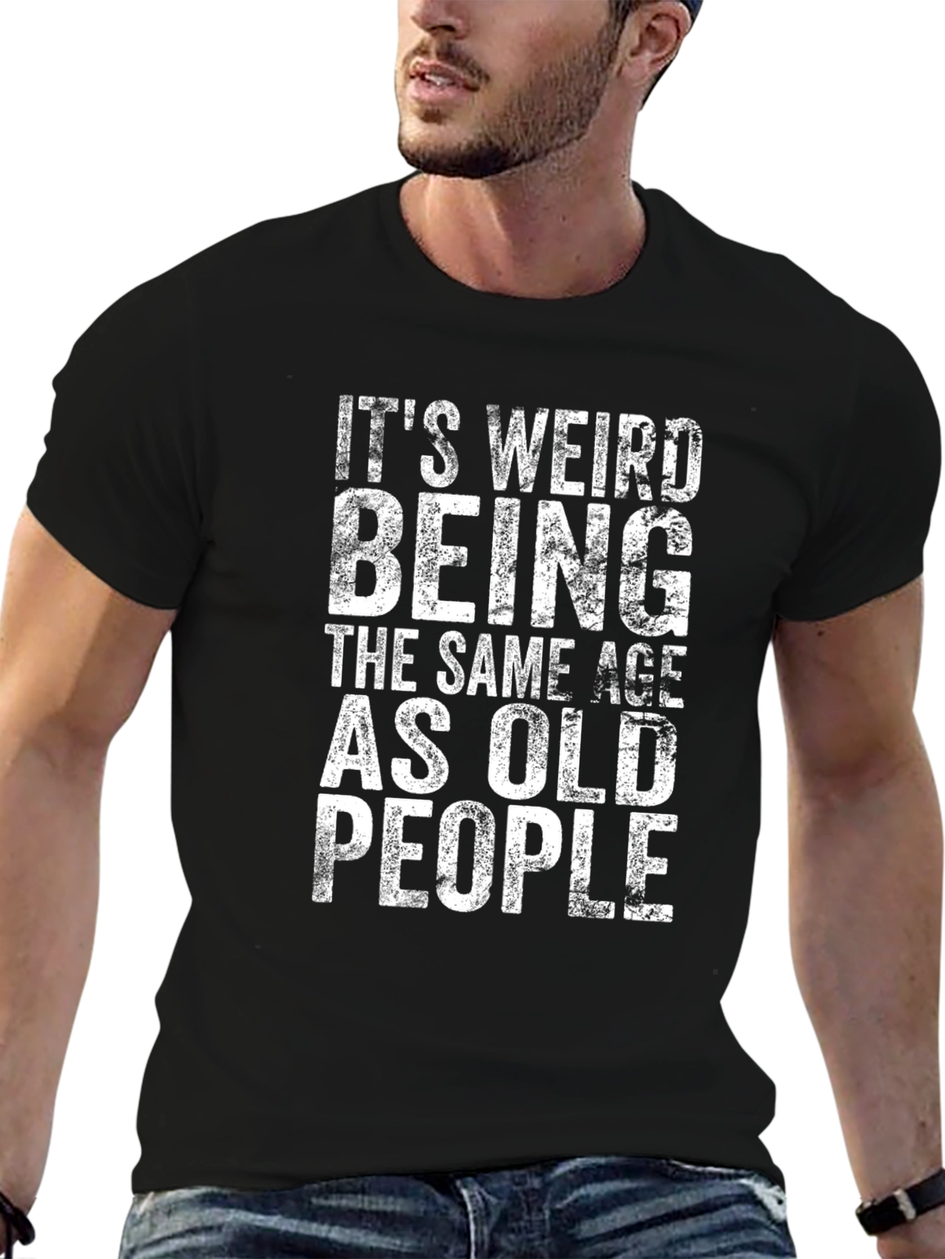 Funny Its Weird Being Old People Graphic T-Shirt