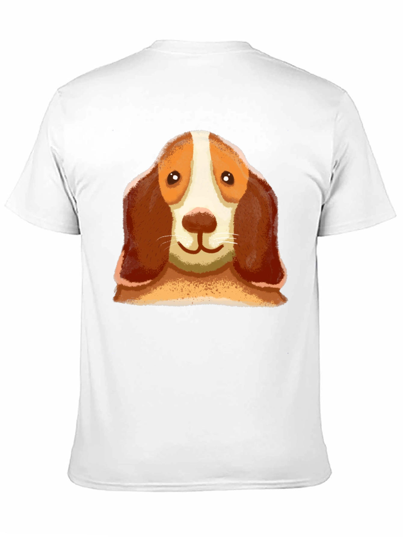 Dog Face Graphic Black T-Shirt