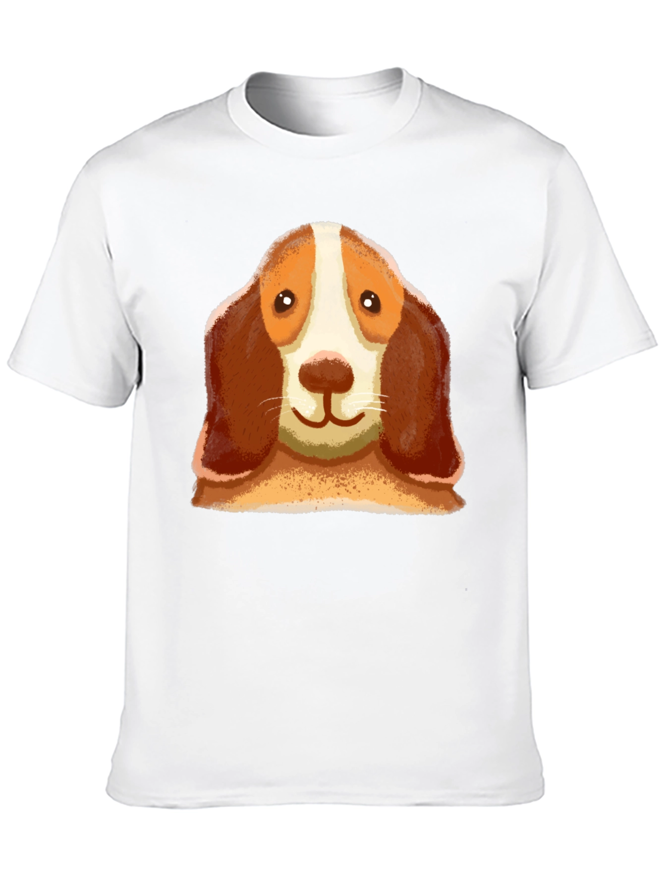 Dog Face Graphic Black T-Shirt