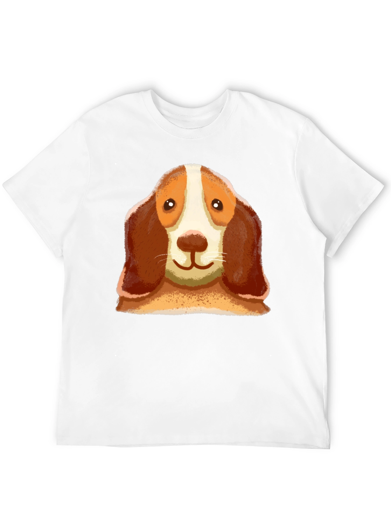 Dog Face Graphic Black T-Shirt