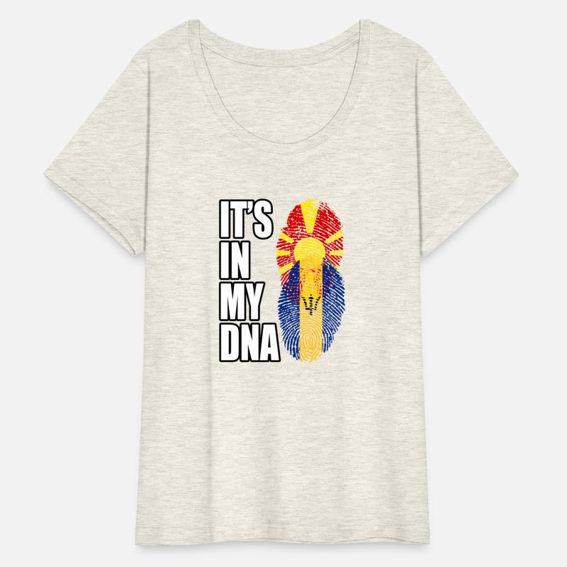 Macedonian And Barbadian Mix Heritage DNA Flag