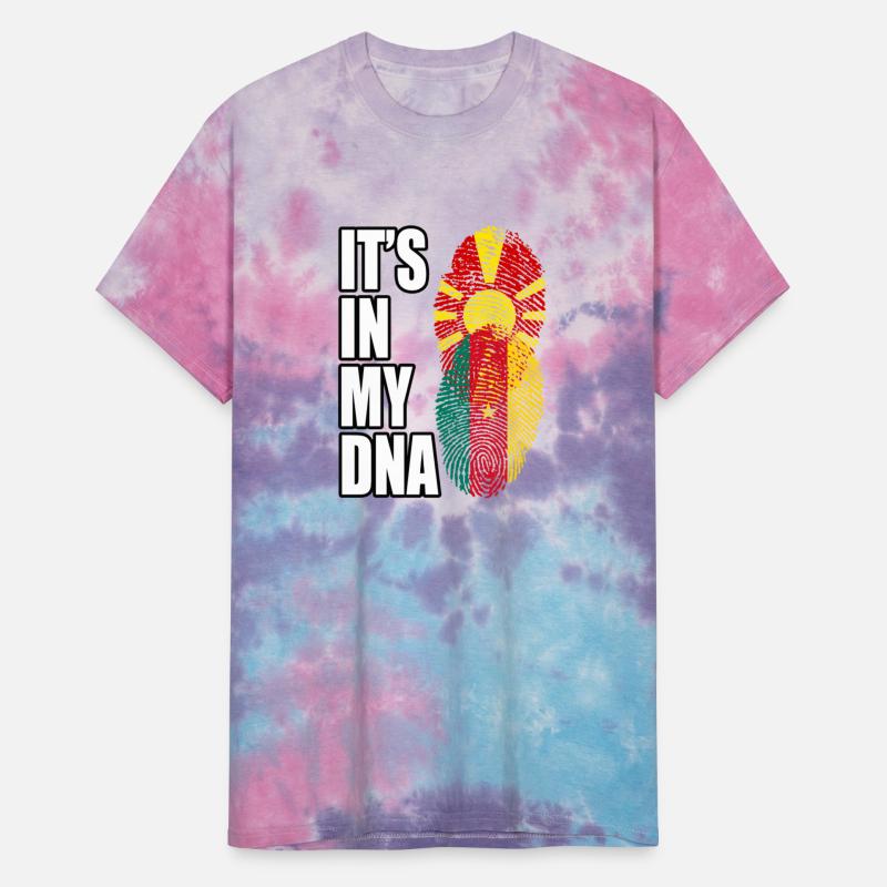 Macedonian And Cameroonian Mix Heritage DNA Flag