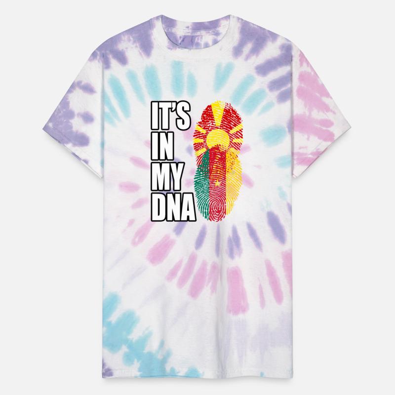 Macedonian And Cameroonian Mix Heritage DNA Flag