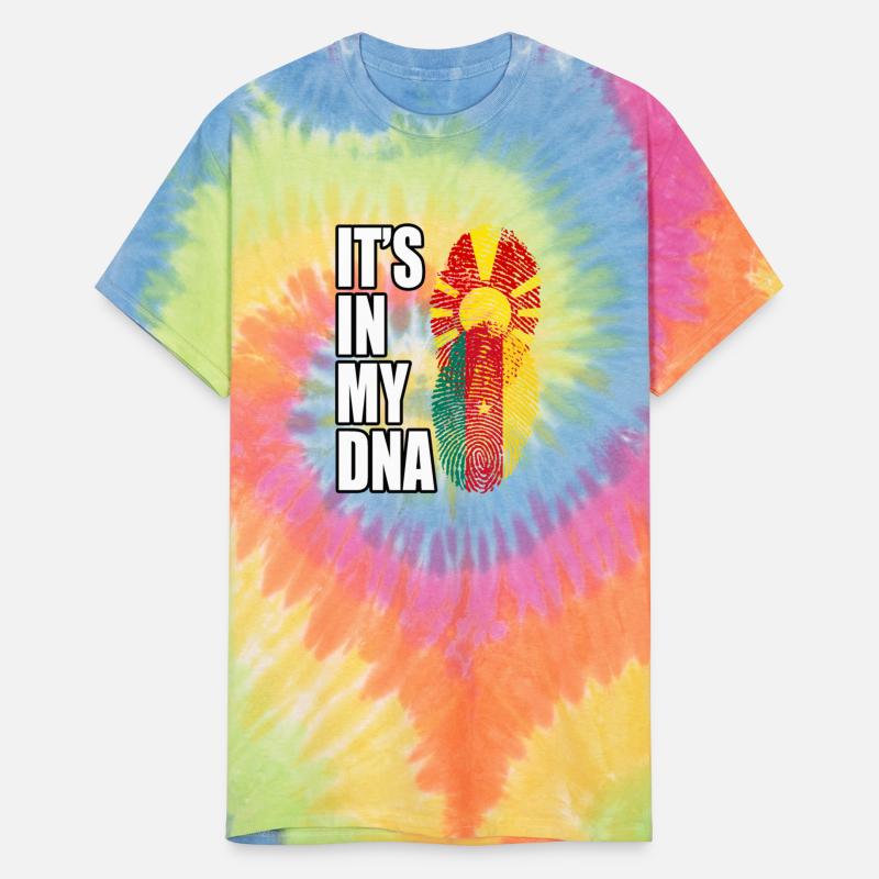 Macedonian And Cameroonian Mix Heritage DNA Flag