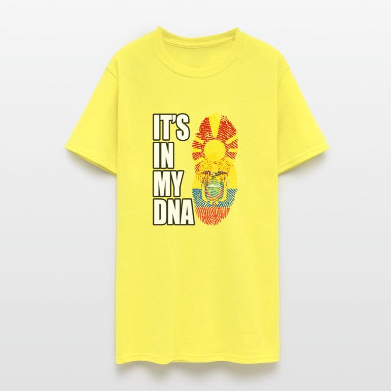 Macedonian And Ecuadorian Mix Heritage DNA Flag