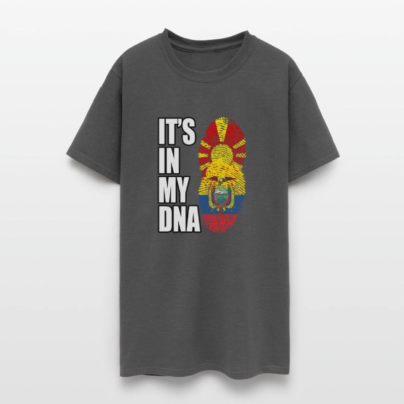 Macedonian And Ecuadorian Mix Heritage DNA Flag