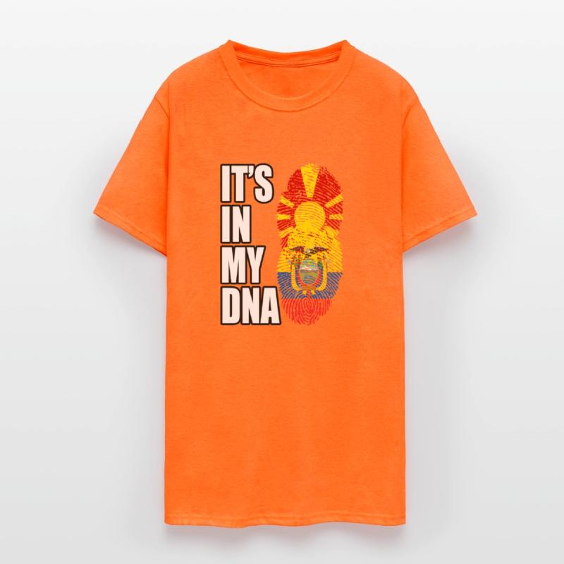 Macedonian And Ecuadorian Mix Heritage DNA Flag