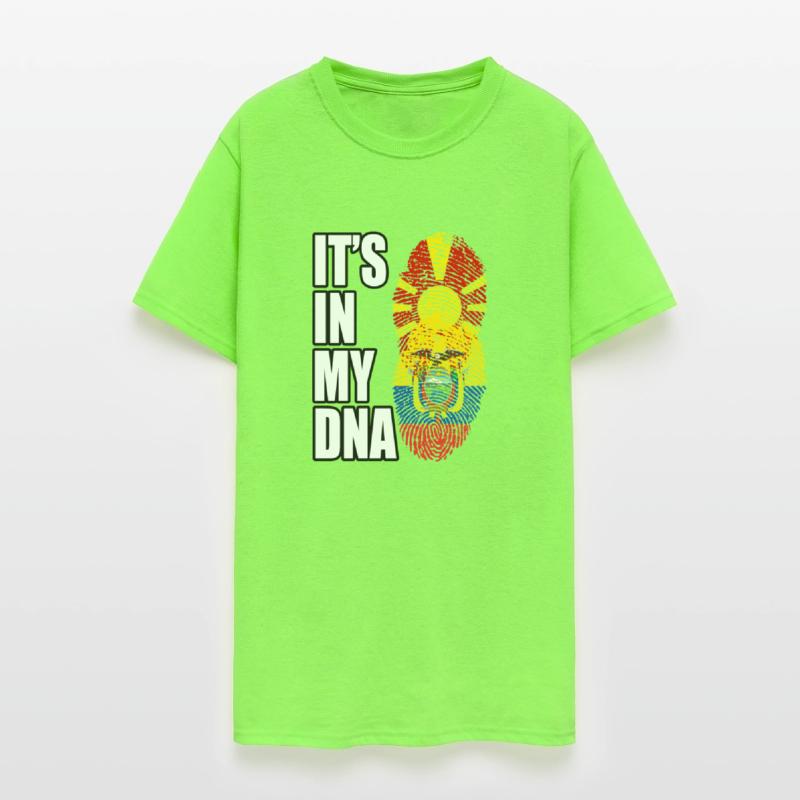 Macedonian And Ecuadorian Mix Heritage DNA Flag