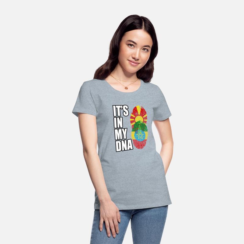 Macedonian And Ethiopian Mix Heritage DNA Flag