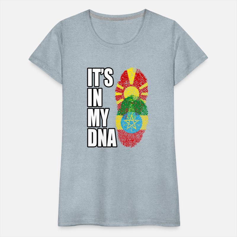 Macedonian And Ethiopian Mix Heritage DNA Flag