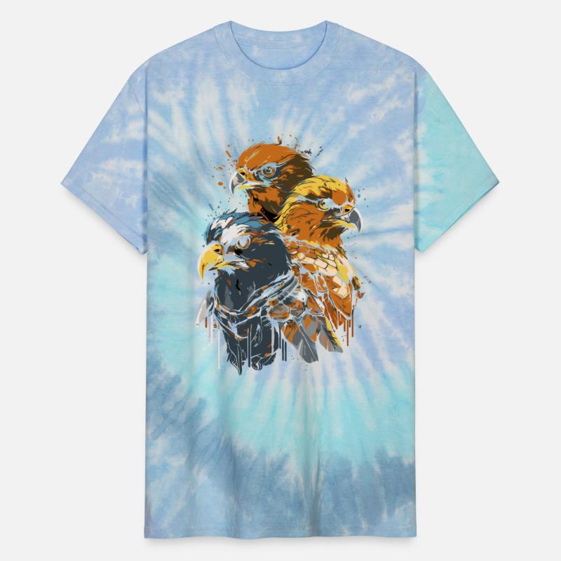 Majestic Eagles in Bold Brush Style