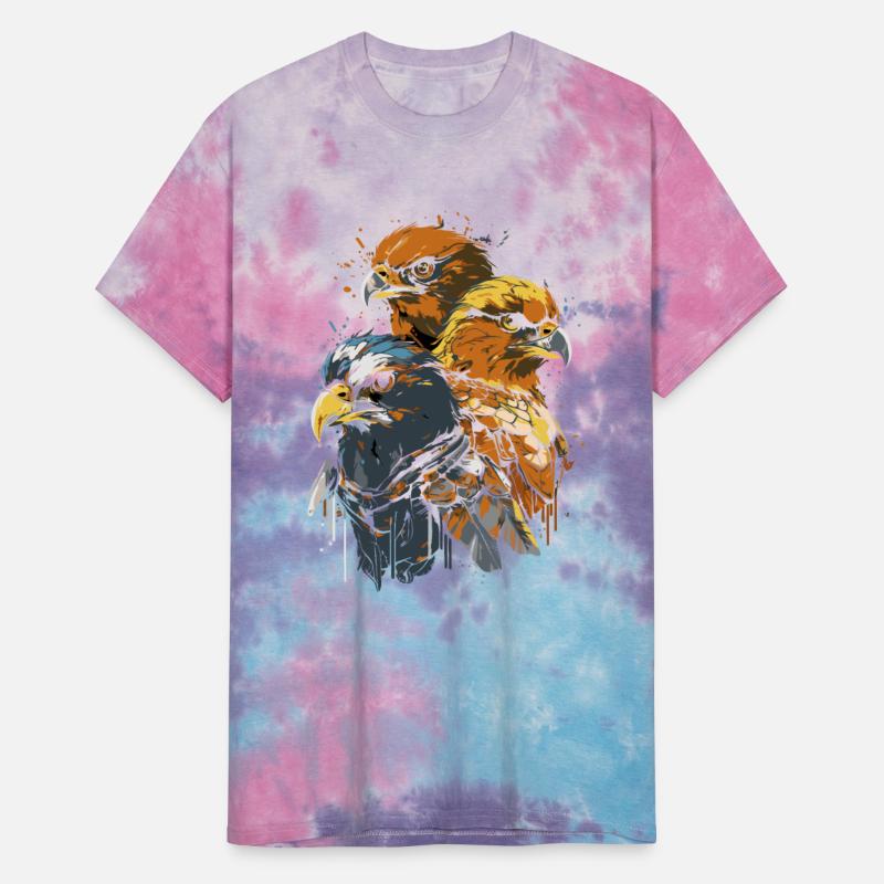 Majestic Eagles in Bold Brush Style