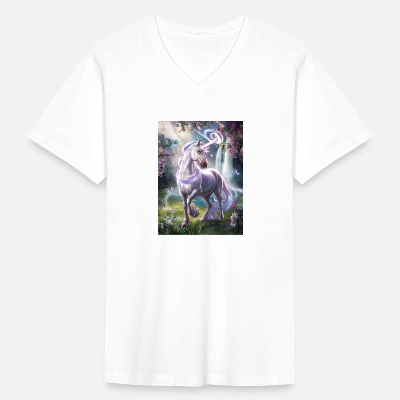 majestic unicorn in a lush,dreamy forest or meadow