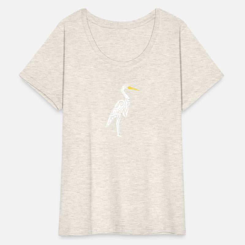 Maori Kotuku White Heron Polynesian Tribal Tattoo