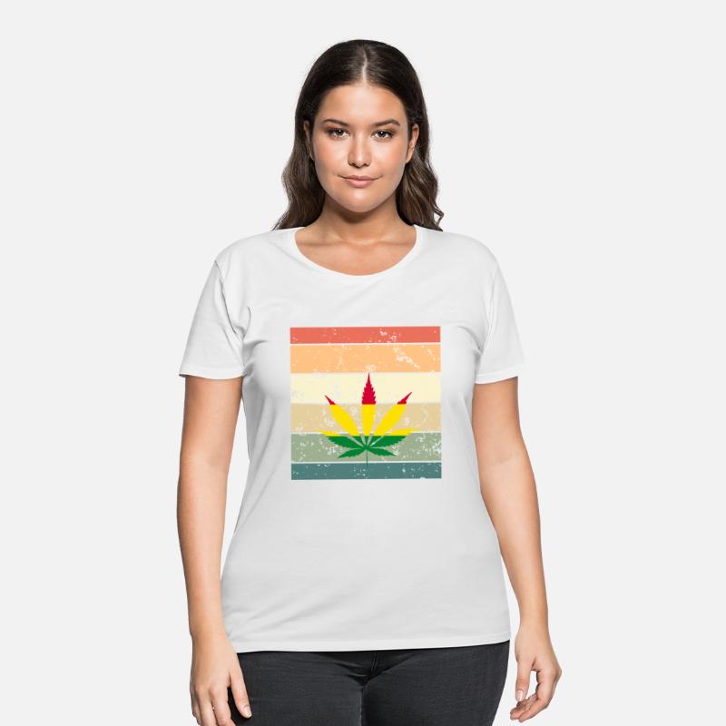 Marijuana Leaf, Cannabis in Retro Look