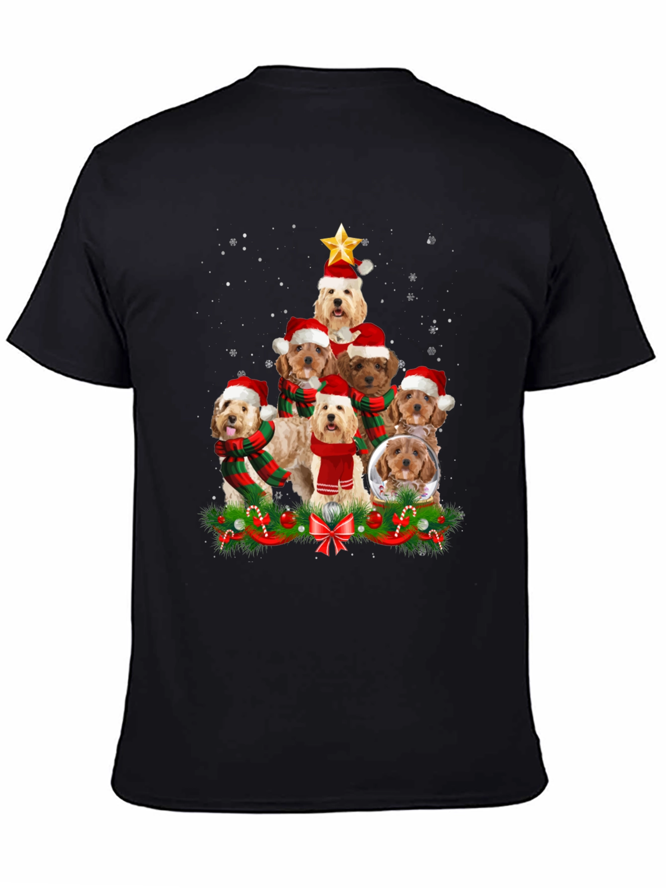 Festive Dog Breed Christmas Tree T-Shirt