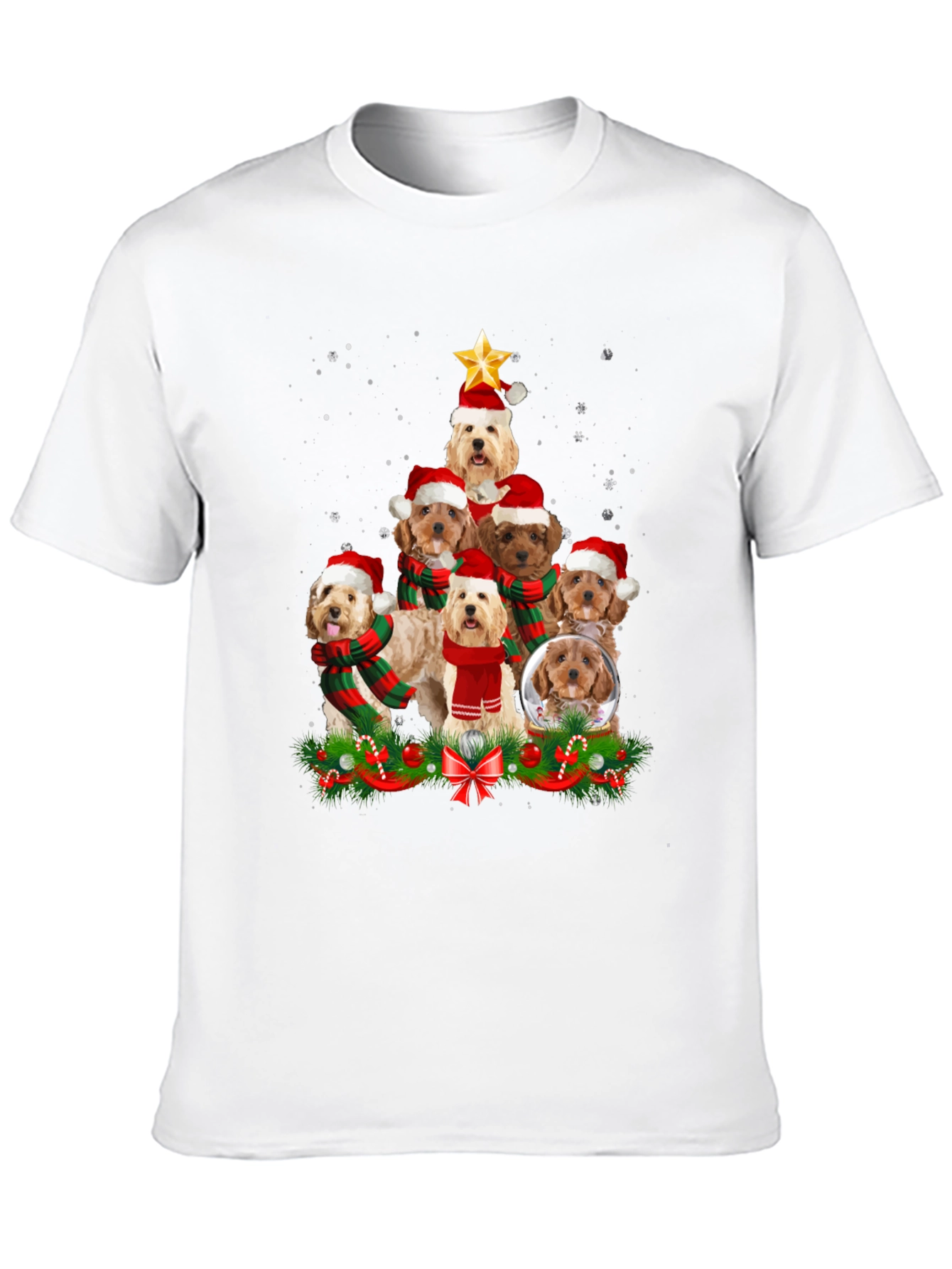 Festive Dog Breed Christmas Tree T-Shirt