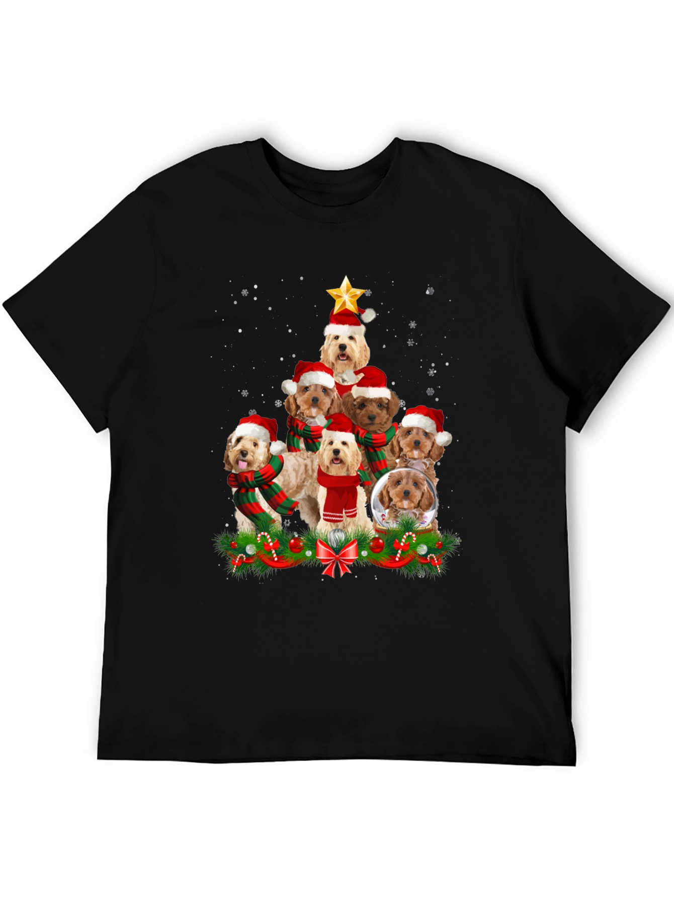 Festive Dog Breed Christmas Tree T-Shirt