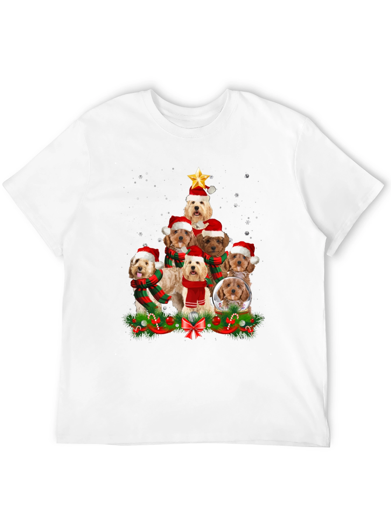 Festive Dog Breed Christmas Tree T-Shirt