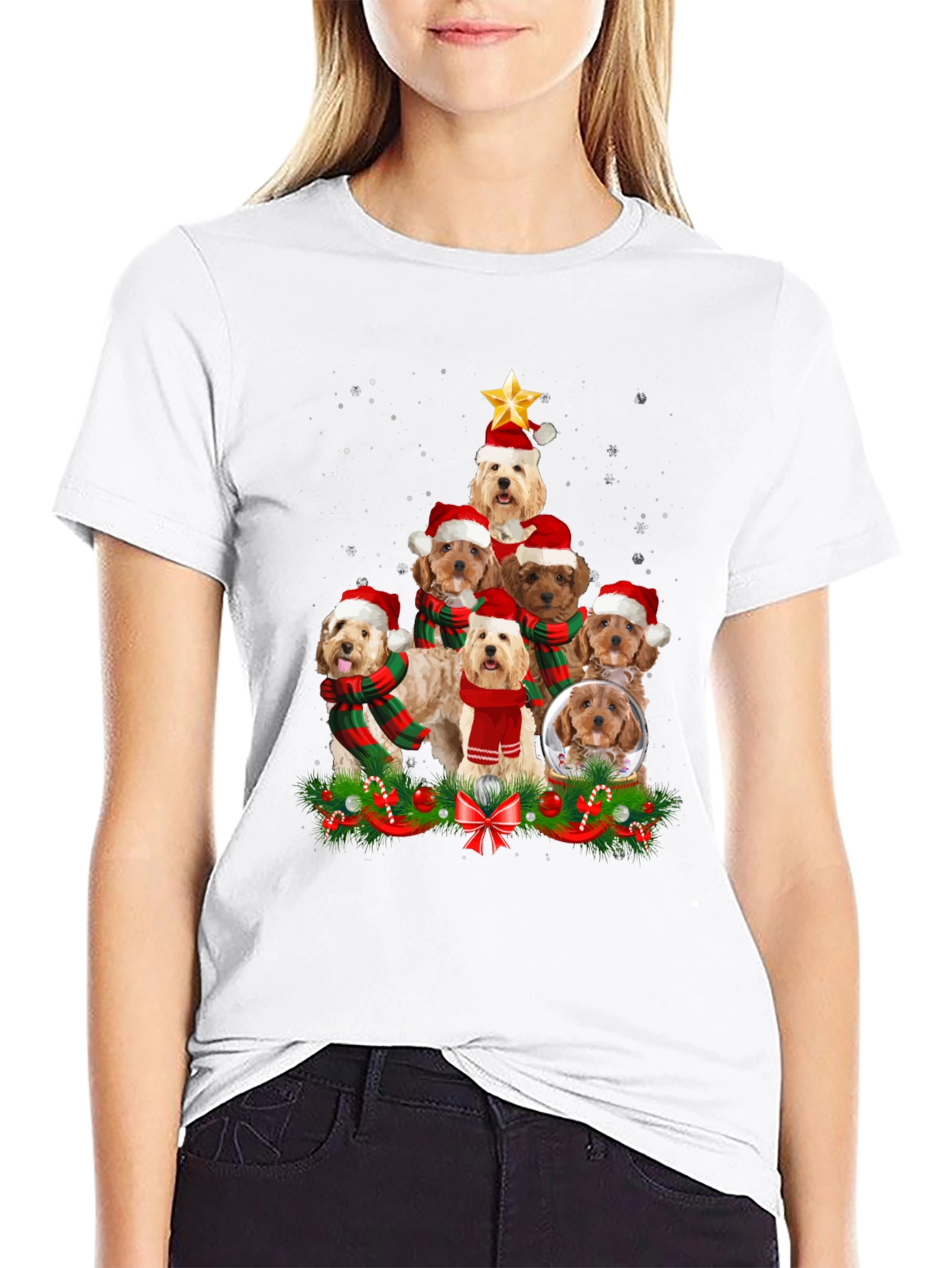 Festive Dog Breed Christmas Tree T-Shirt