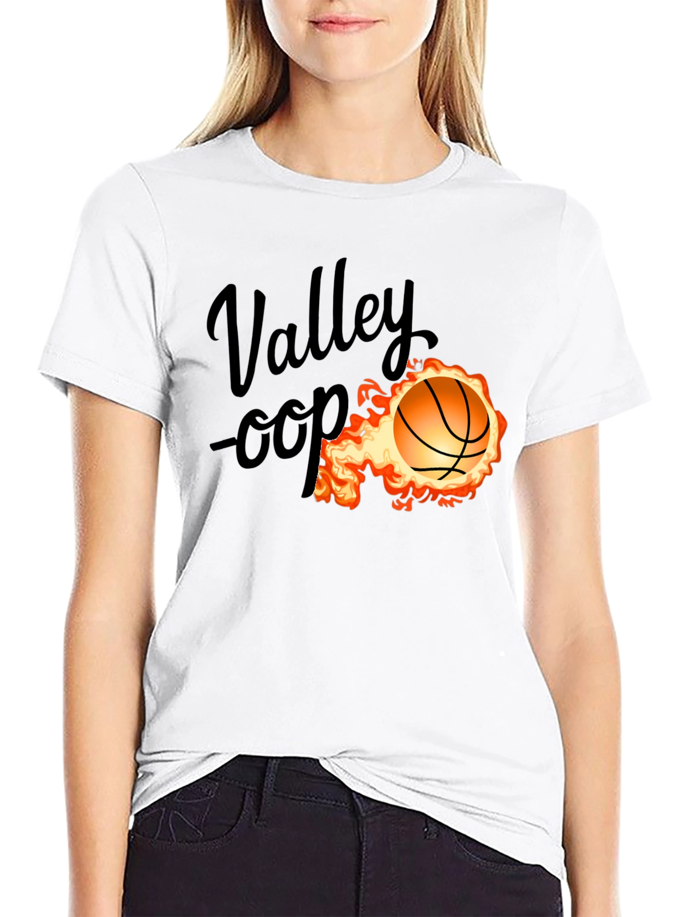 Valley Oop Basketball Graphic Tee