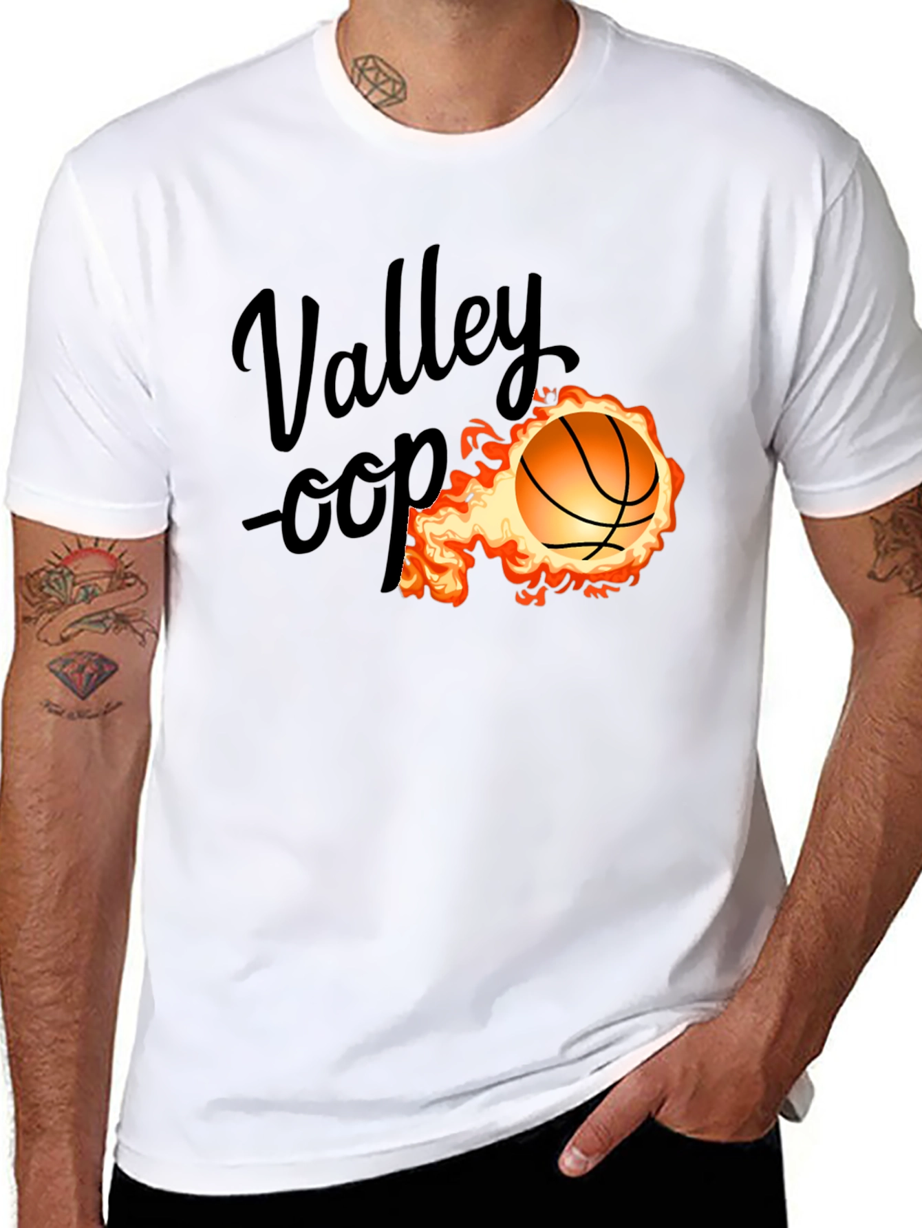 Valley Oop Basketball Graphic Tee
