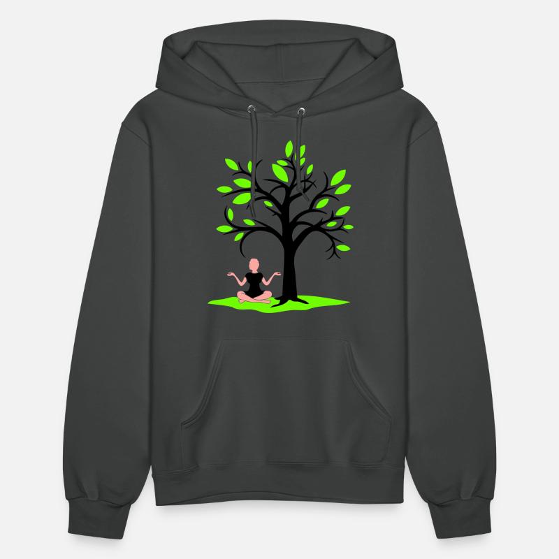 Meditation Under Tree Forest Trance Woman Relax