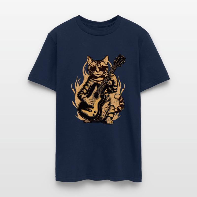 Metal Cat Plays Acoustic Guitar Rock Cute