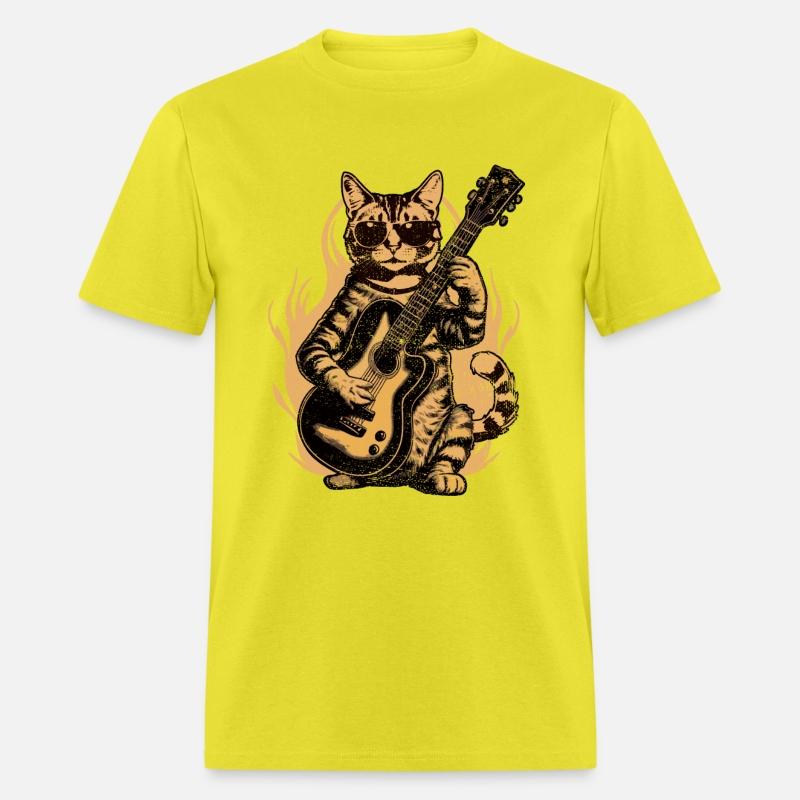 Metal Cat Plays Acoustic Guitar Rock Cute