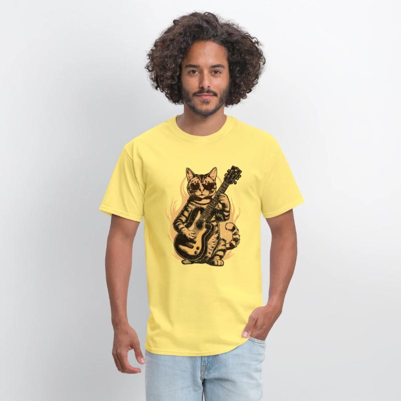 Metal Cat Plays Acoustic Guitar Rock Cute