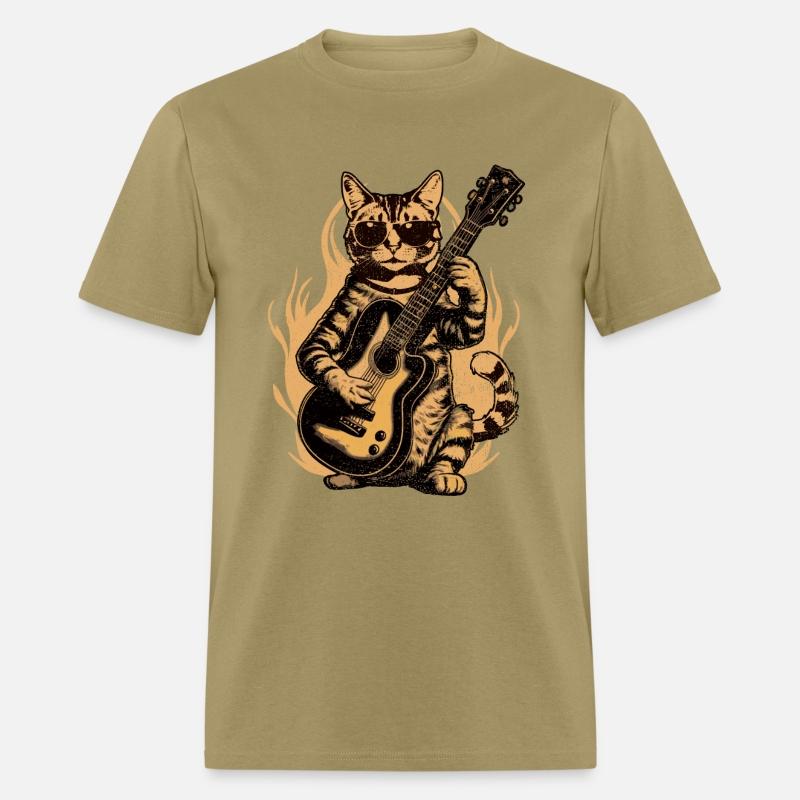 Metal Cat Plays Acoustic Guitar Rock Cute