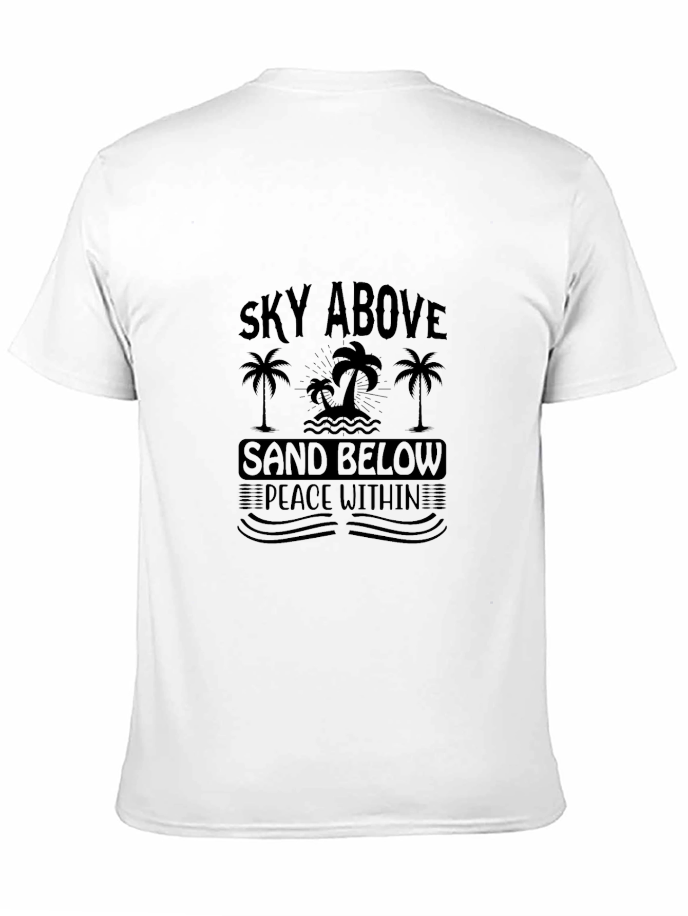 Sky Above Sand Below Mens Black Graphic Tee