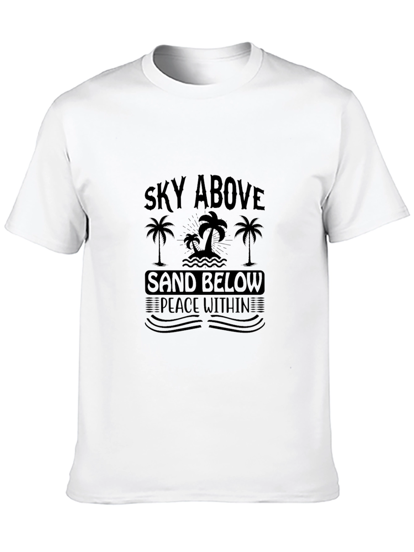 Sky Above Sand Below Mens Black Graphic Tee