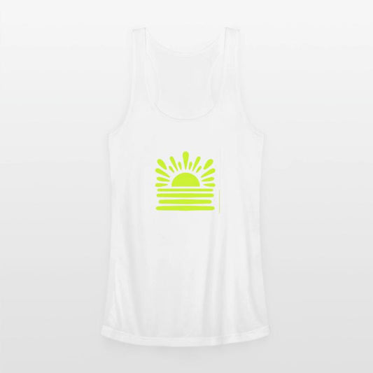 Minimalist Illustration of Rising Sun and Water