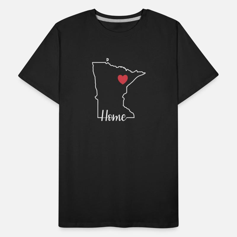 Minnesota Home with Map Outline USA America