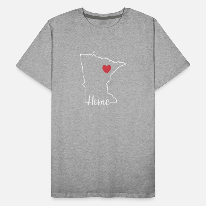Minnesota Home with Map Outline USA America