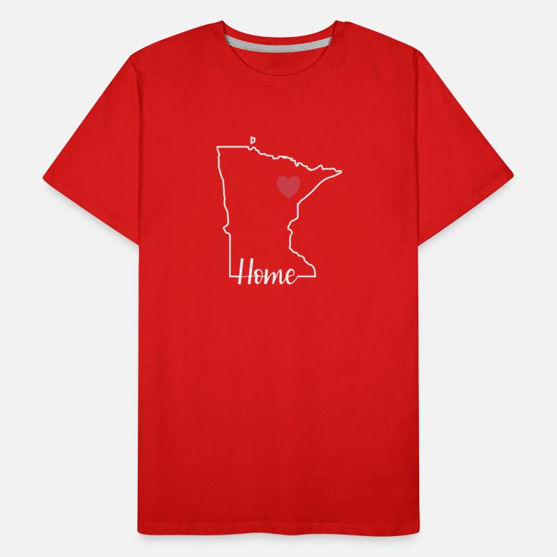 Minnesota Home with Map Outline USA America