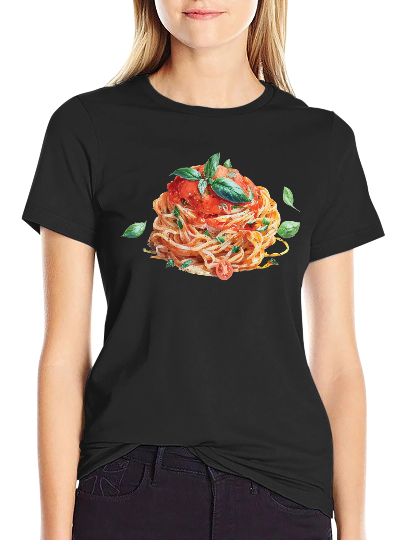 Spaghetti Graphic Tee - Unique Food Lovers Shirt