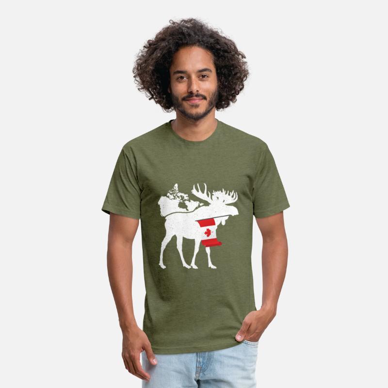 Moose Canada Flag Canadian Maple Syrup Gift