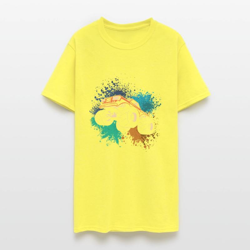 Motocross Truck Ink Splash Sports Racer Motocross