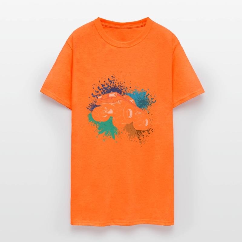 Motocross Truck Ink Splash Sports Racer Motocross