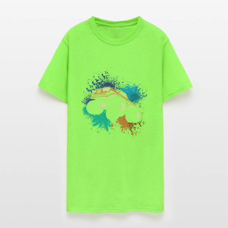 Motocross Truck Ink Splash Sports Racer Motocross