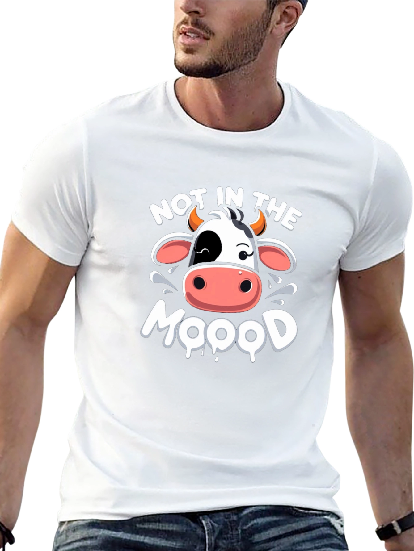 Not in the Mood Cow Graphic Tee