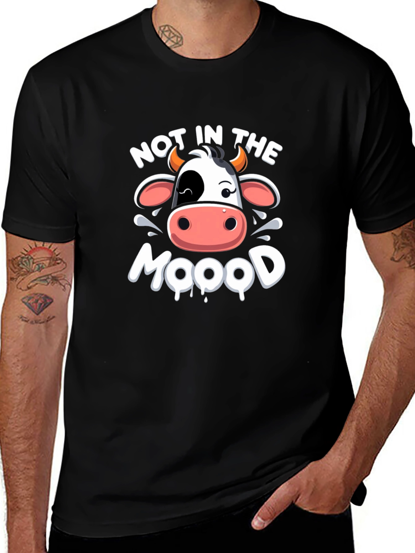 Not in the Mood Cow Graphic Tee