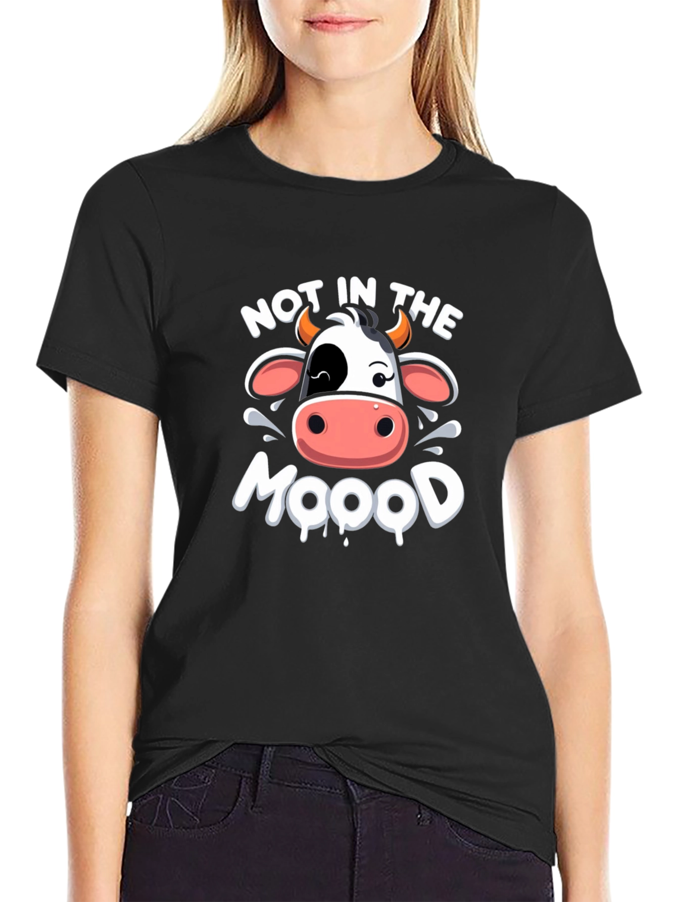 Not in the Mood Cow Graphic Tee