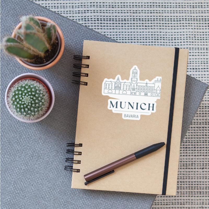 Munich Germany Bavaria Souvenir Skyline Design