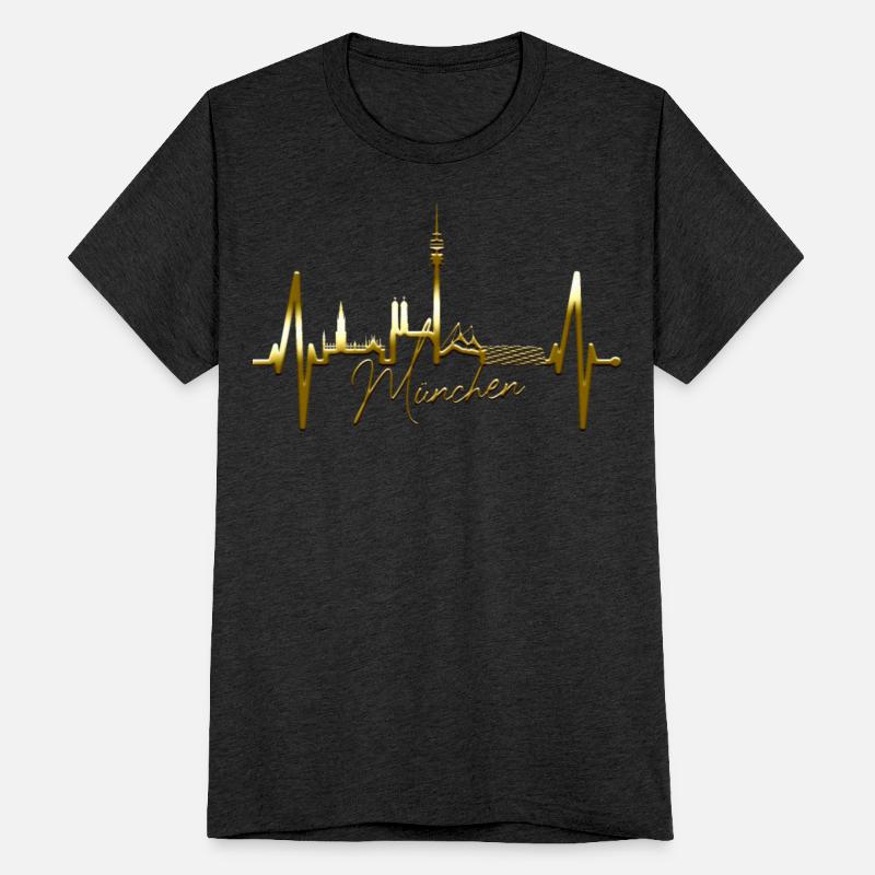 Munich Skyline Heartbeat Bavarian Oktoberfest Gift