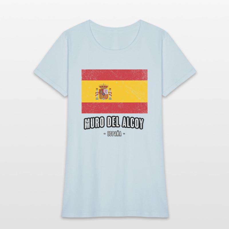 Muro Del Alcoy Spain Es Flag City Bandera Ropa