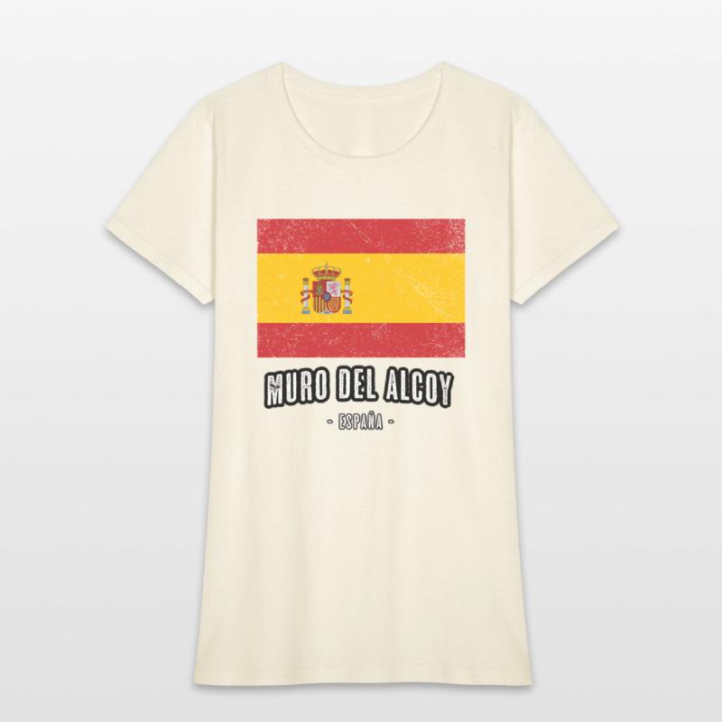 Muro Del Alcoy Spain Es Flag City Bandera Ropa