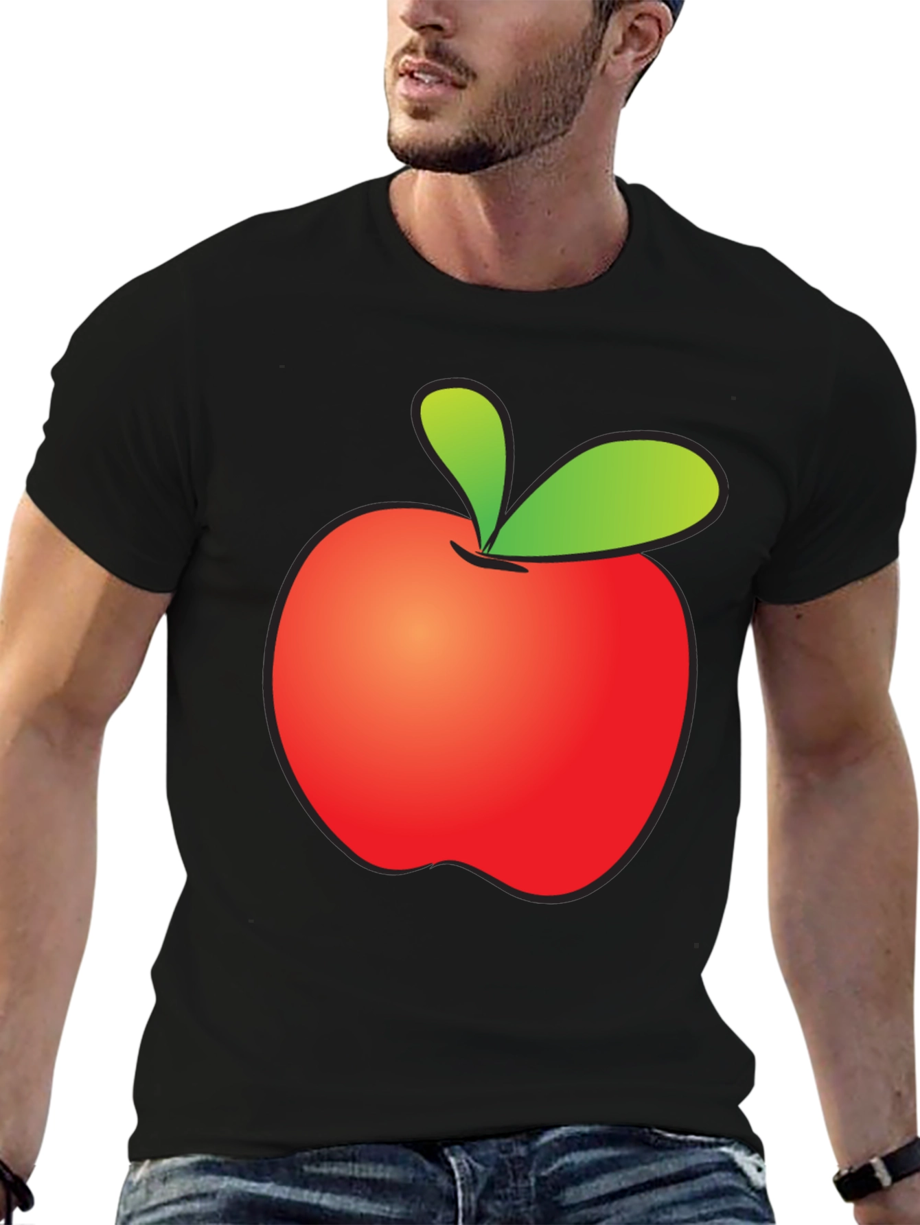 Apple Graphic T-Shirt - Fun Casual Wear